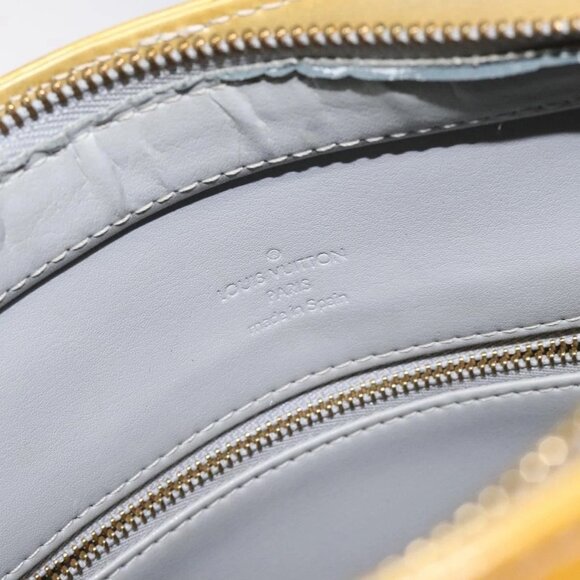 LOUIS VUITTON Monogram Vernis Houston Hand Bag Gris M91053 LV Auth th6218 - Picture 10 of 16